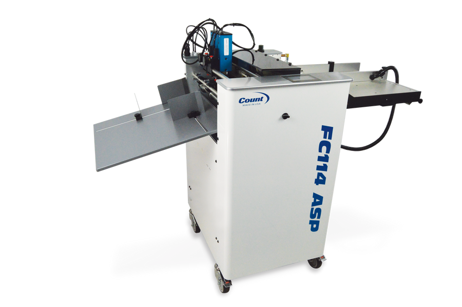 COUNT FC114ASP Air-Fed Creaser Perforator Numbering plus Strike Perforator