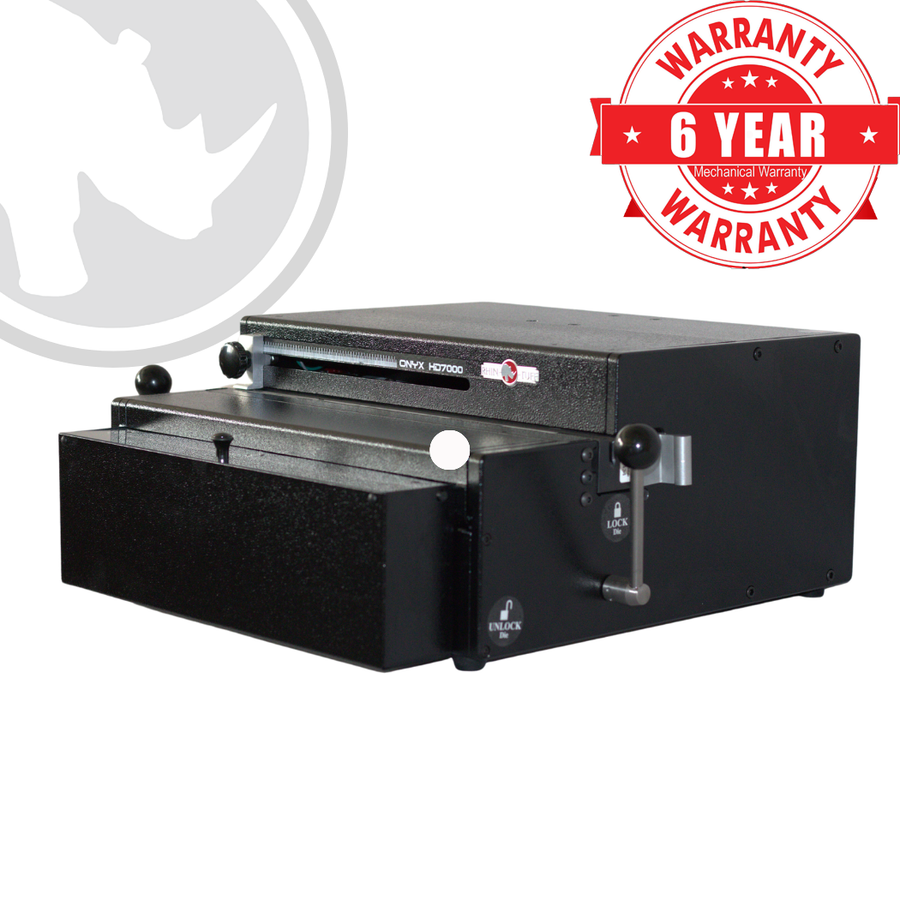 Rhin-O-Tuff HD7700 Onyx Heavy-Duty 14" Vertical Electric Punch with Interchangeable Die Set
