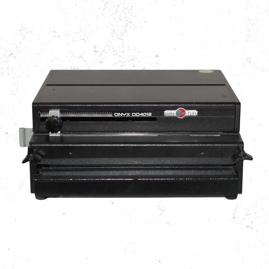 Rhin-O-Tuff OD4012 Onyx 11.7" Vertical Electric Punch with Interchangeable Die Set