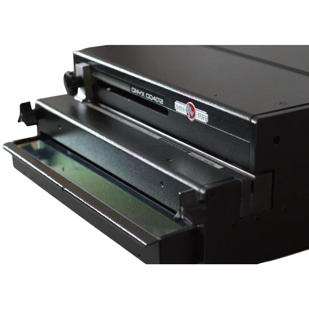 Rhin-O-Tuff OD4012 Onyx 11.7" Vertical Electric Punch with Interchangeable Die Set