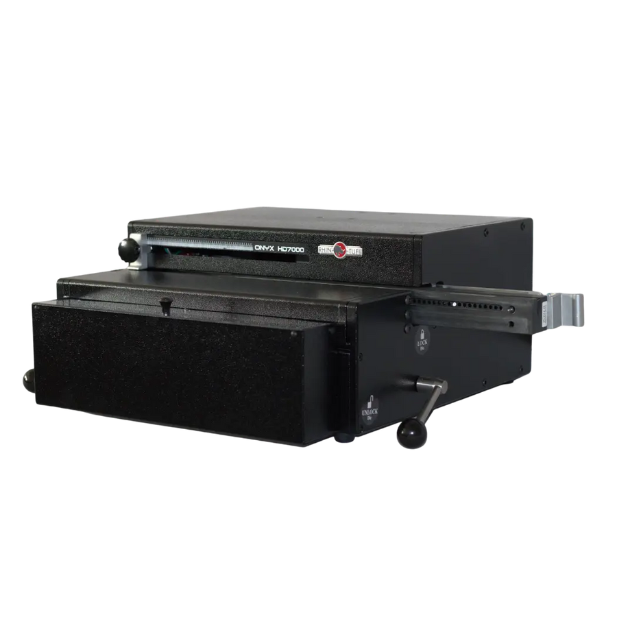 Rhin-O-Tuff HD7700 Onyx Heavy-Duty 14" Vertical Electric Punch with Interchangeable Die Set