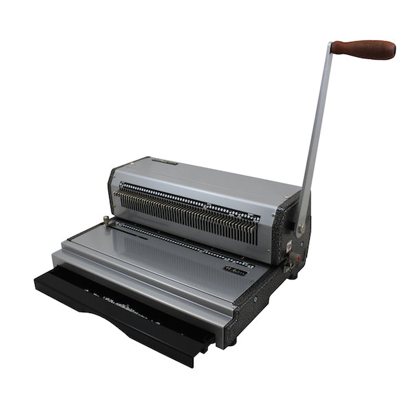 Akiles CoilMac-M Plus Manual Coil Punch with EZ Inserting Table- Oval Holes