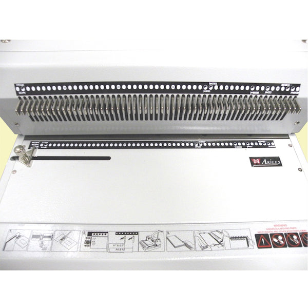 Akiles CoilMac-ECI Plus Manual Coil Punch with HD Electric Coil Inserter - Oval Holes