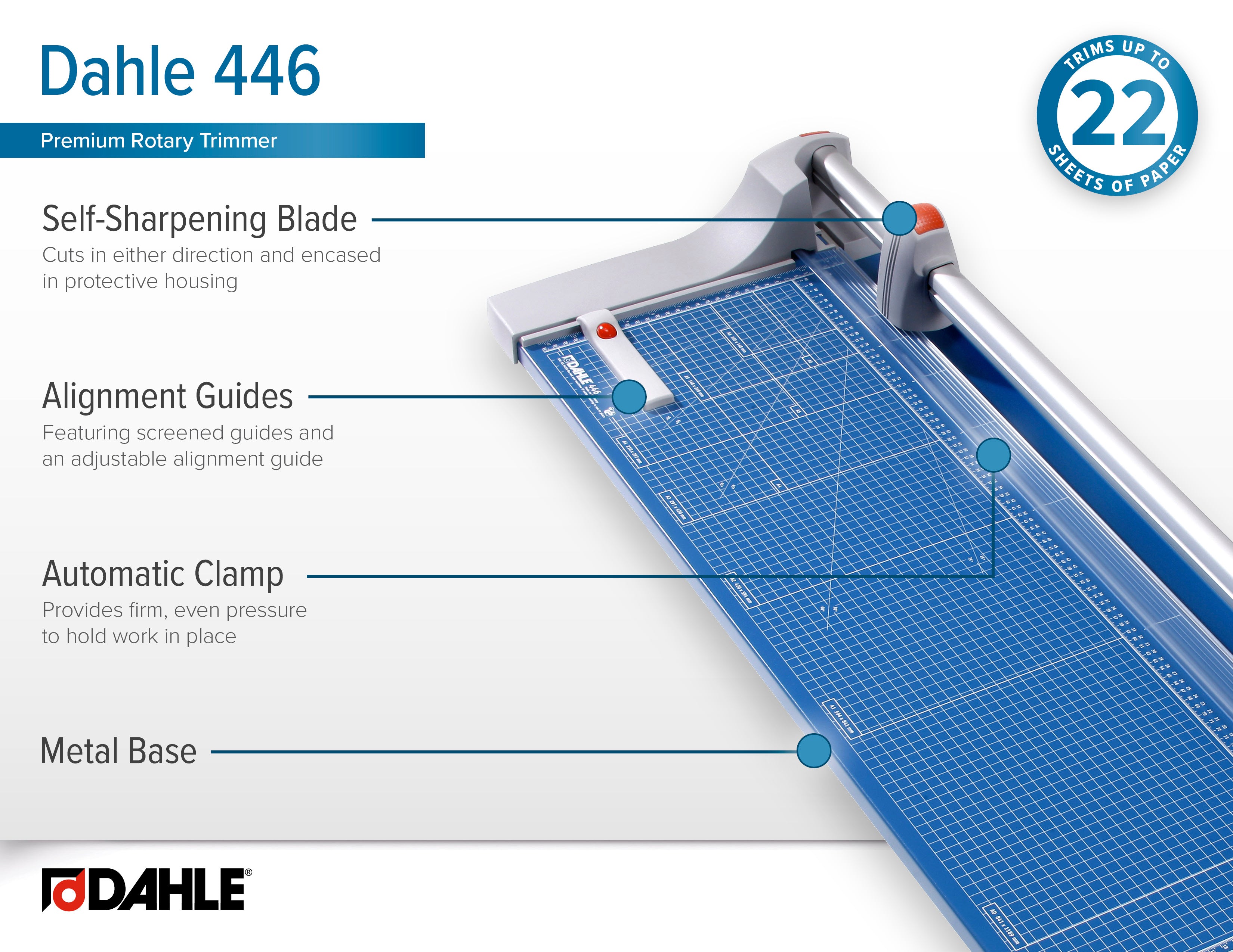 DAHLE 446 36" Premium Rotary Trimmer