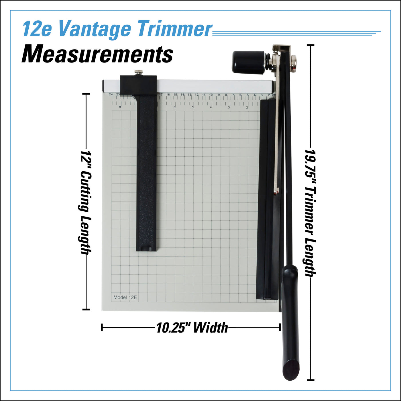 DAHLE Vantage 12e 12" Guillotine Paper Trimmer