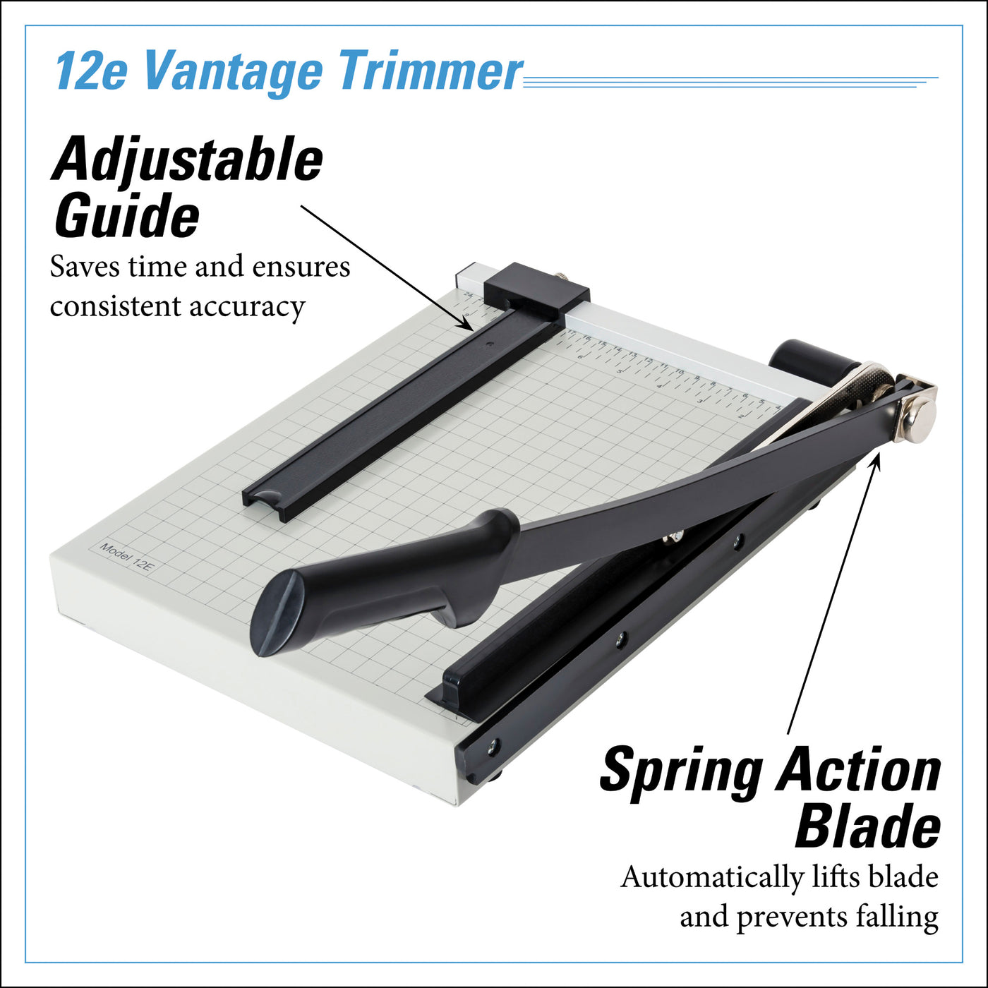 DAHLE Vantage 12e 12" Guillotine Paper Trimmer