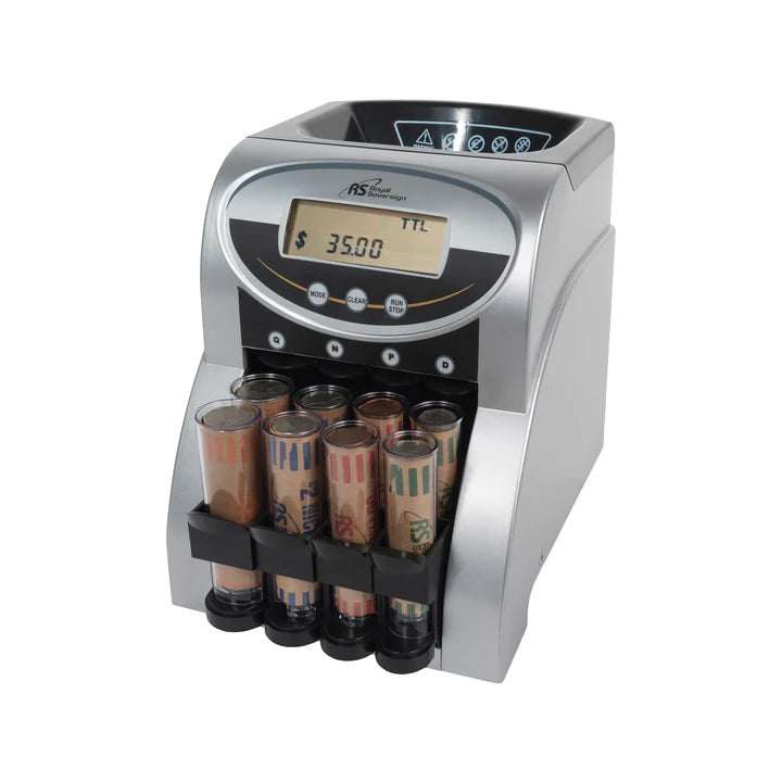 ROYAL SOVEREIGN FS-2N, Coin Counter with Value Display, Two Row