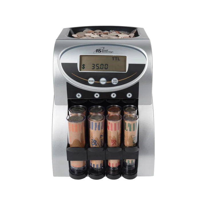 ROYAL SOVEREIGN FS-2N, Coin Counter with Value Display, Two Row
