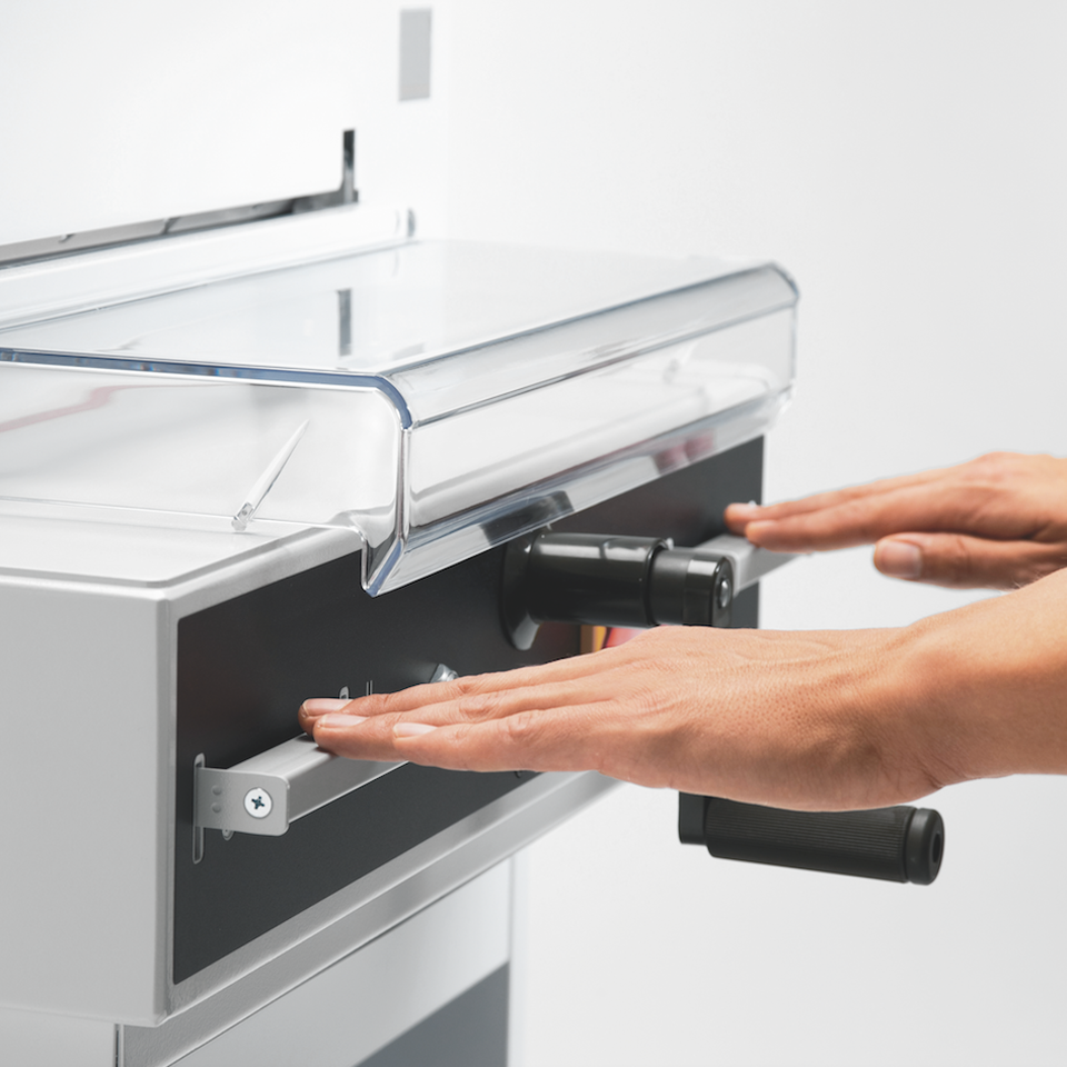 MBM Triumph 4315 16 7/8" Semi-Automatic Paper Cutter with Optional Stand