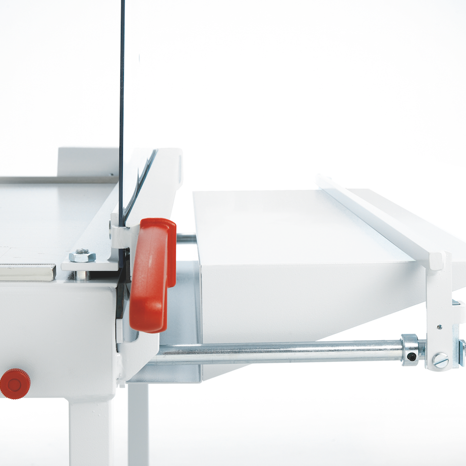 MBM Triumph 1110 43.75" Guillotine Trimmer with Stand and Foot Pedal Clamp