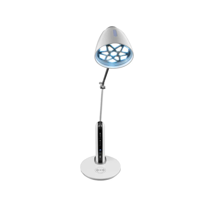 ROYAL SOVEREIGN RDL-210Qi, LED Desk Lamp, USB and Qi Wireless Charging Stand