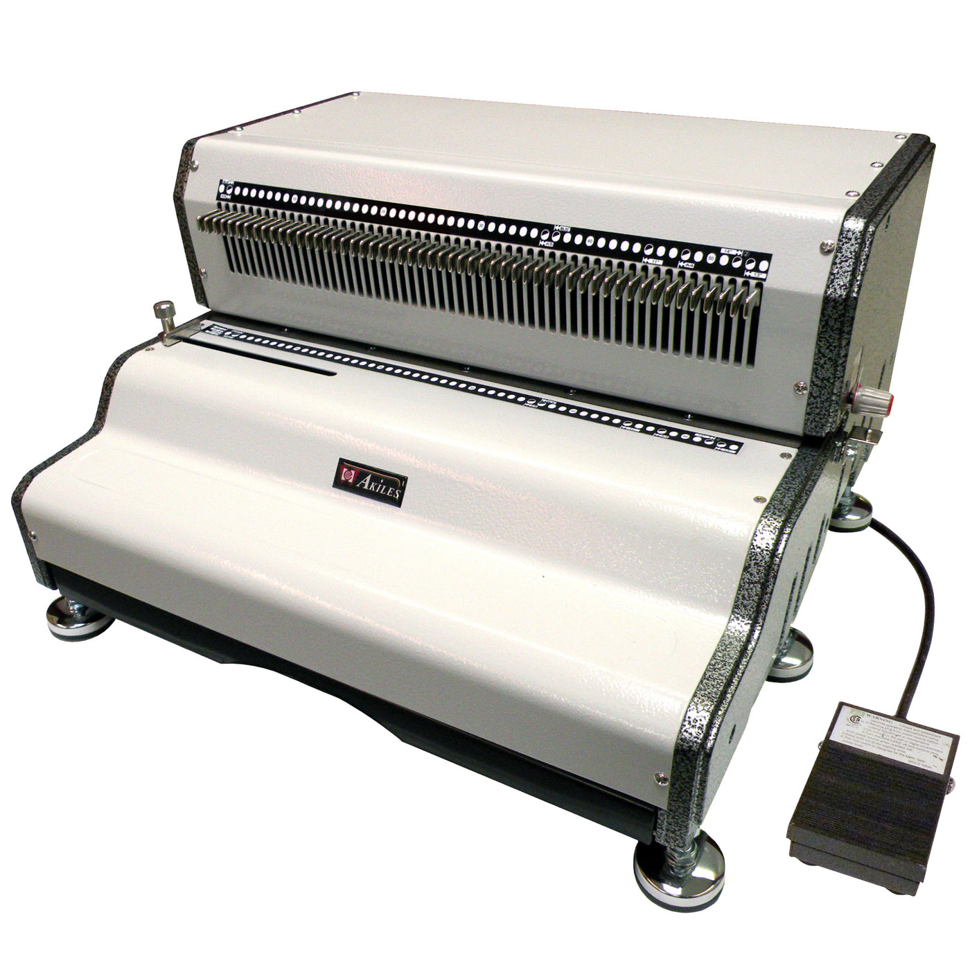 Akiles CoilMac-ECP Plus Heavy Duty Electric Coil Punch Machine - Oval Holes