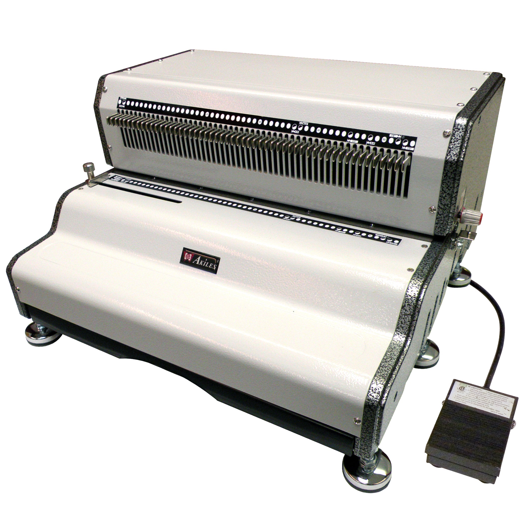 Akiles CoilMac-ECP Plus Heavy Duty Electric Coil Punch Machine - Oval Holes