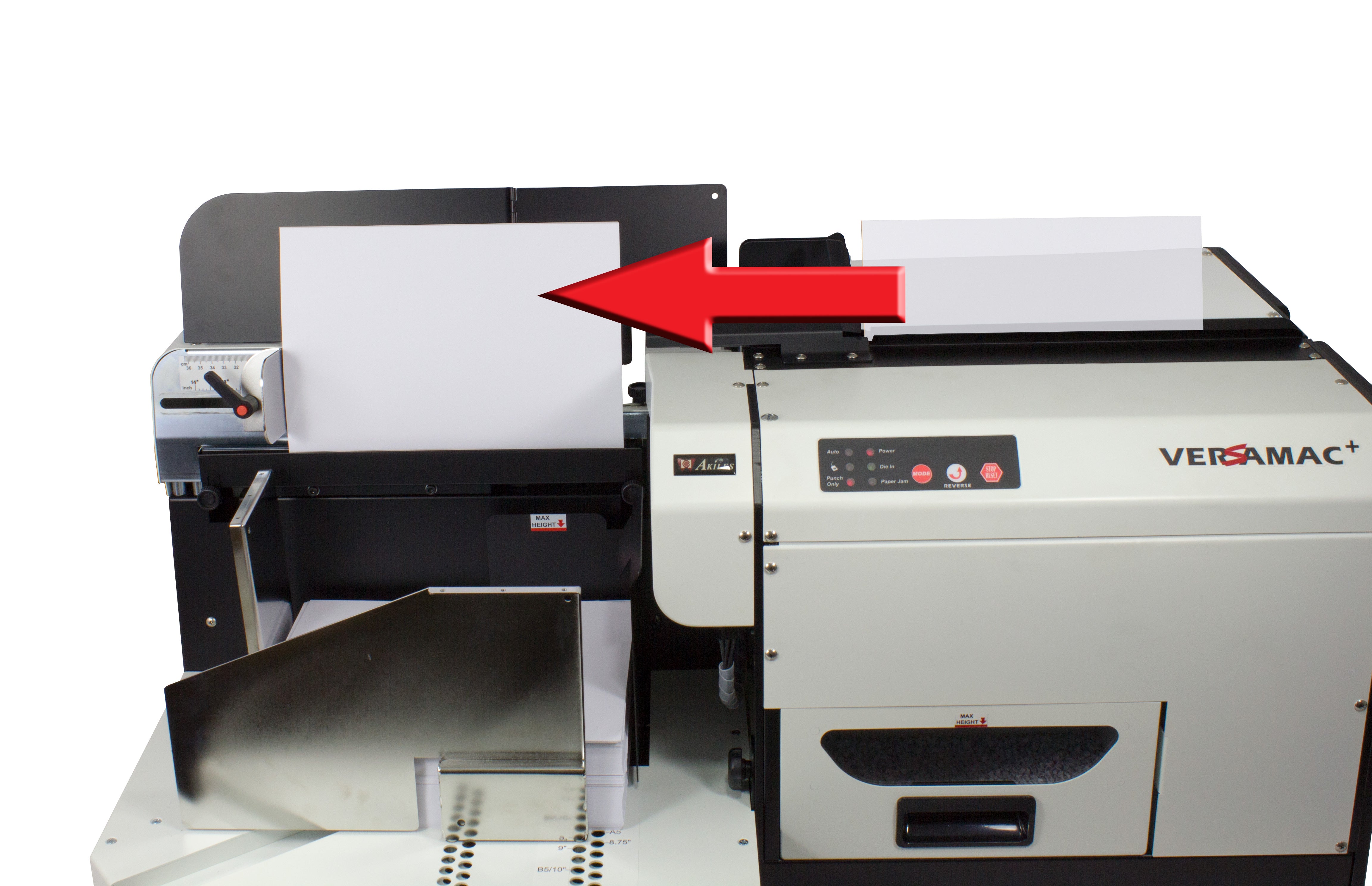 Akiles VersaMac Plus Commercial Grade Electric Modular Punch with Automatic Paper Ejector & Stacker