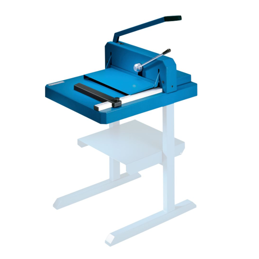 DAHLE 842 16 7/8" Heavy Duty Stack Cutter with Optional Stand