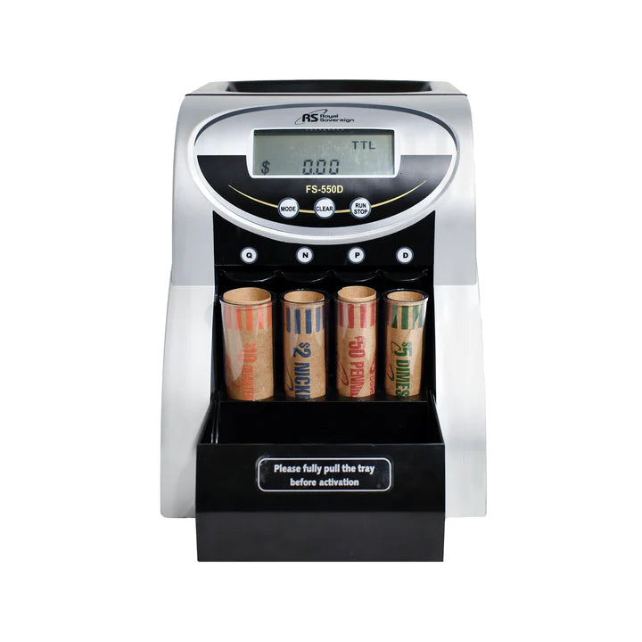 ROYAL SOVEREIGN FS-550D, Electric Coin Counter, One Row