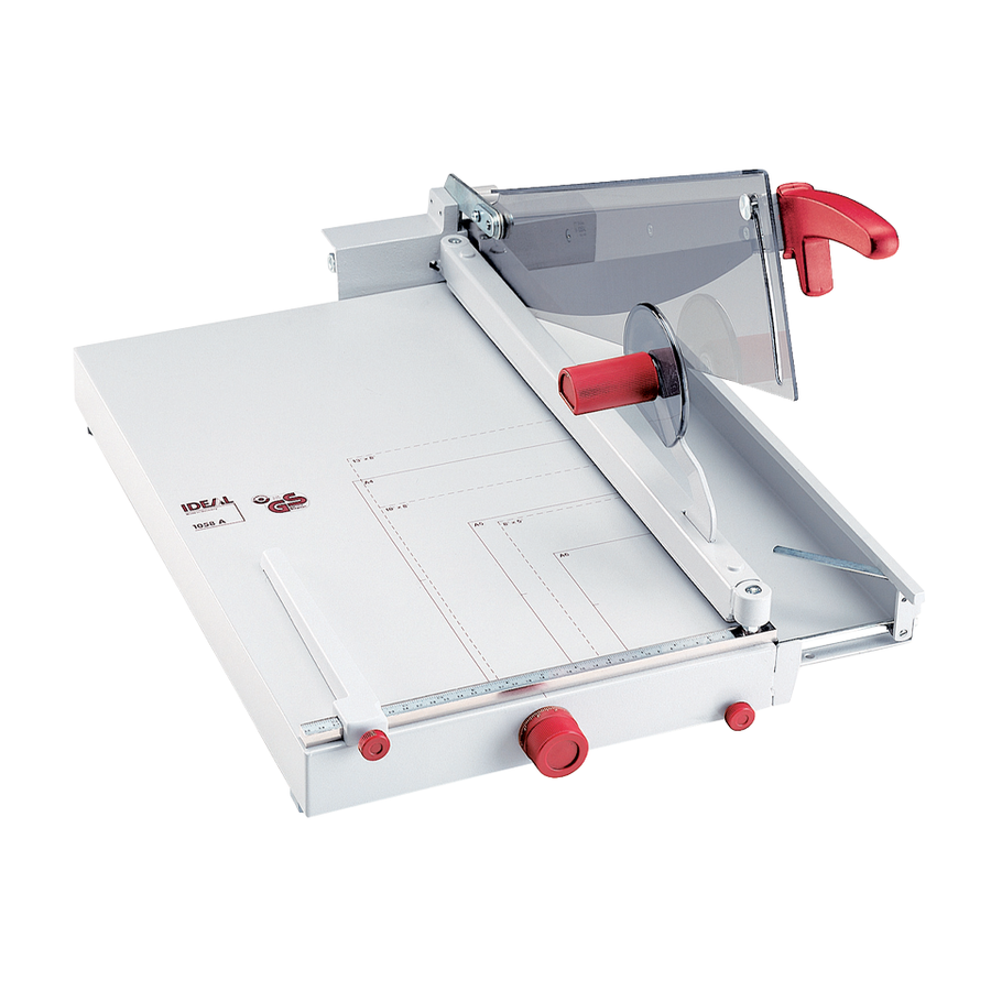 MBM Triumph 1058 22.5" Tabletop Guillotine Trimmer with Solid Hand Clamp