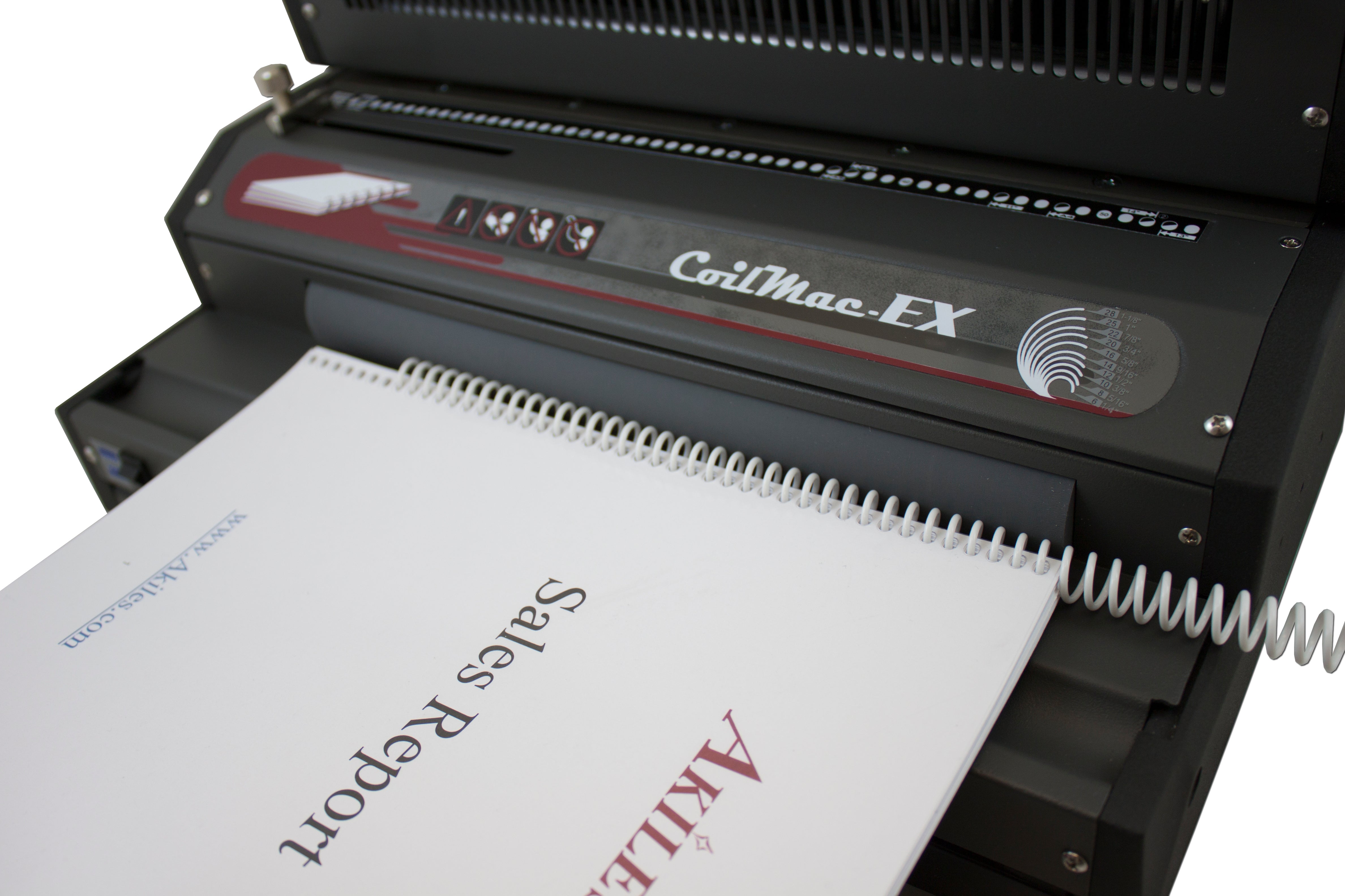 Akiles CoilMac-EX41 Electric Coil Punch, Electric Inserter and Manual Crimper - Round holes